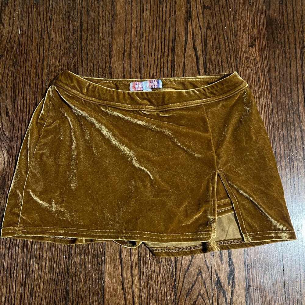 Urban outfitters velvet skirt